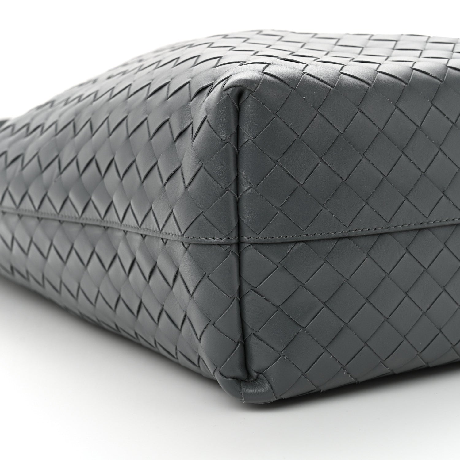 Bottega Veneta Calfskin Intrecciato Tote Bag Grey 9 of 11
