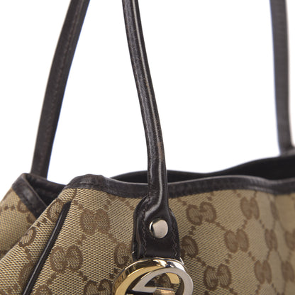 Gucci Monogram Medium GG Twins Shoulder Bag Brown 8 of 11