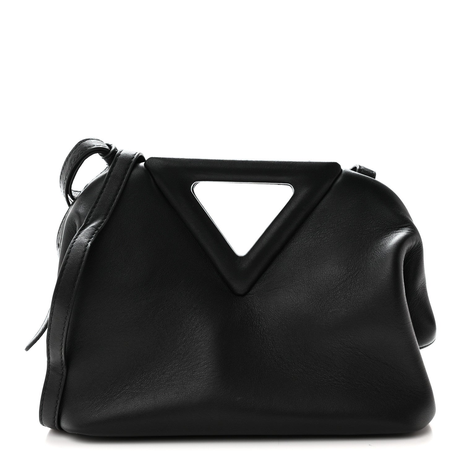 Bottega Veneta Calfskin Small The Point Triangle Bag Black 1 of 9