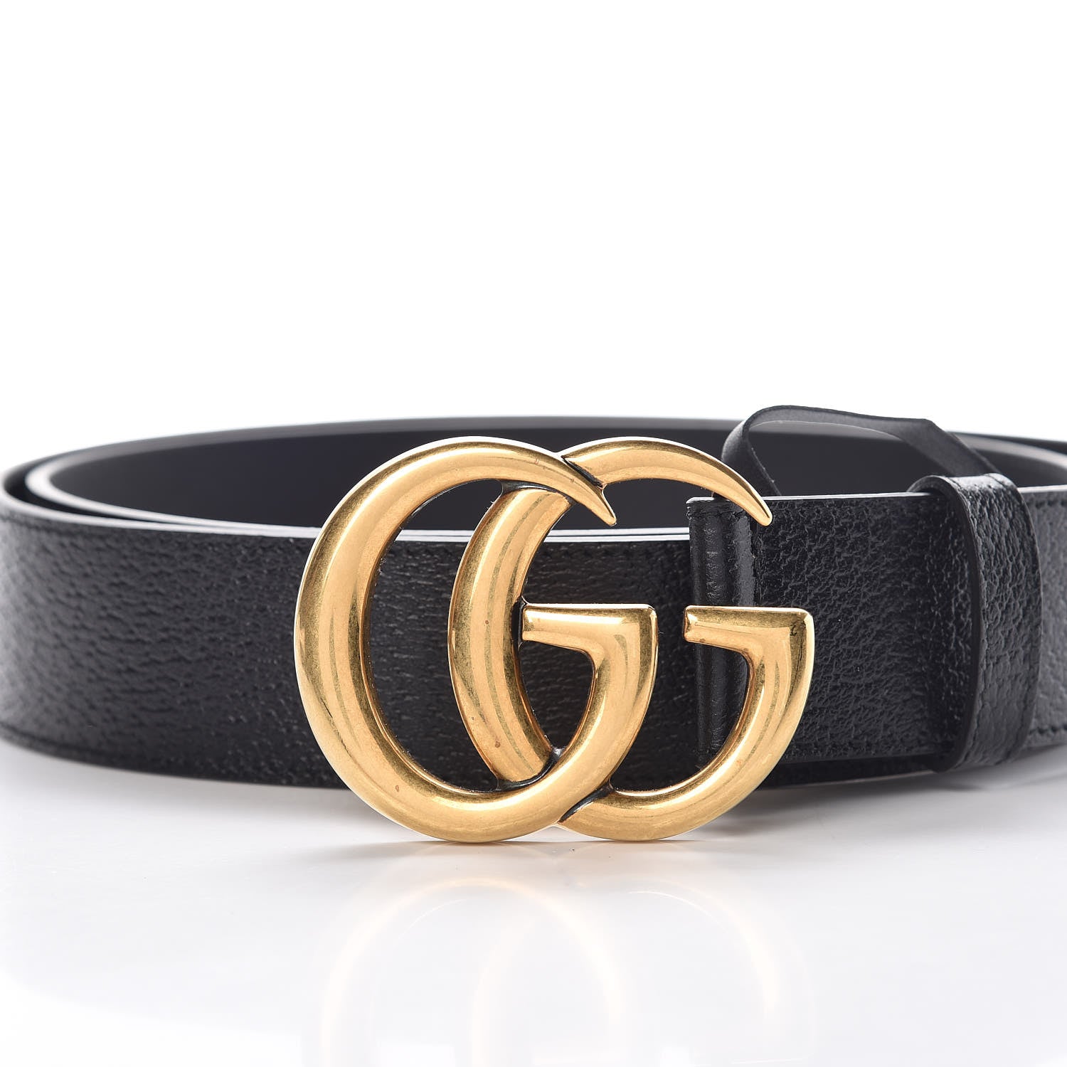 Gucci Textured Calfskin Double G 40mm Belt 105 42 Black 4 of 7