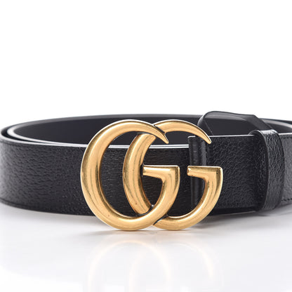 Gucci Textured Calfskin Double G 40mm Belt 105 42 Black 4 of 7