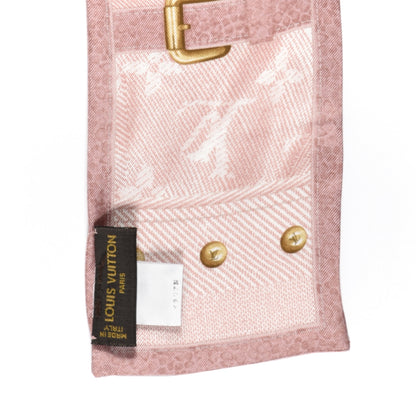 Louis Vuitton Silk Monogram New Denim Bandeau Rose Clair 3 of 3