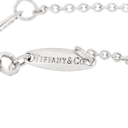 Tiffany Sterling Silver Pink Sapphire Elsa Peretti Color By The Yard Bracelet 3 of 4