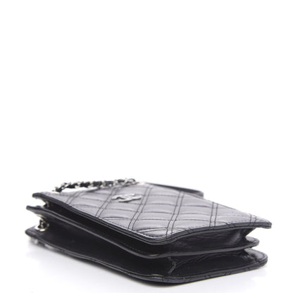 Chanel Calfskin Quilted Crossbody CC Phone Holder Black 4 of 12