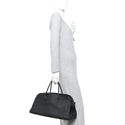 The Row Matte Grained Calfskin EW Margaux Black 2 of 9