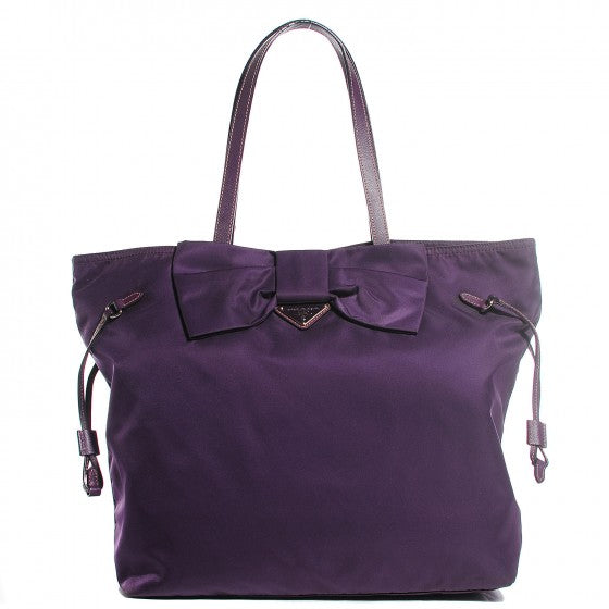 Prada Nylon Fiocco Bow Tote Viola 1 of 20