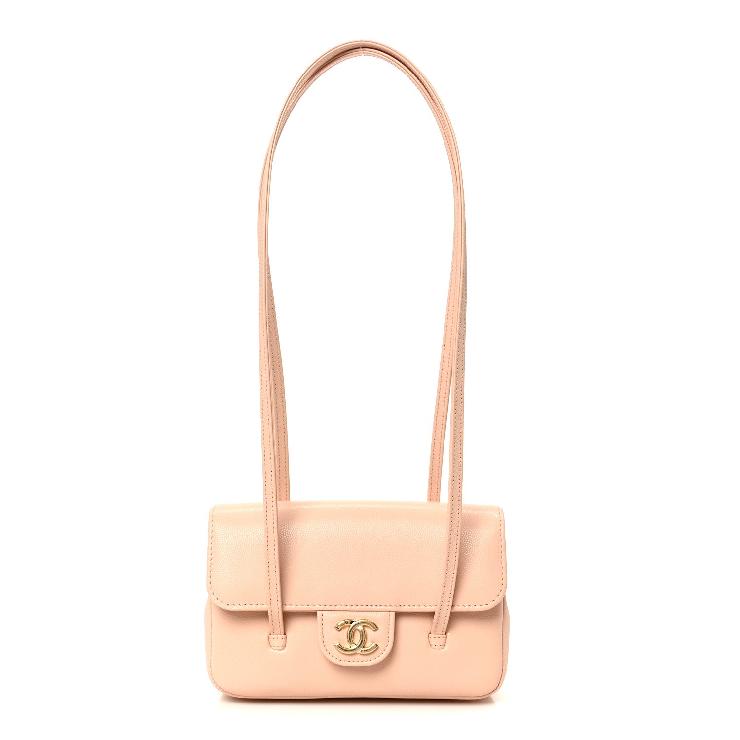 Chanel Shiny Caviar Mini Preppy Coco Shoulder Bag Light Pink 1 of 11