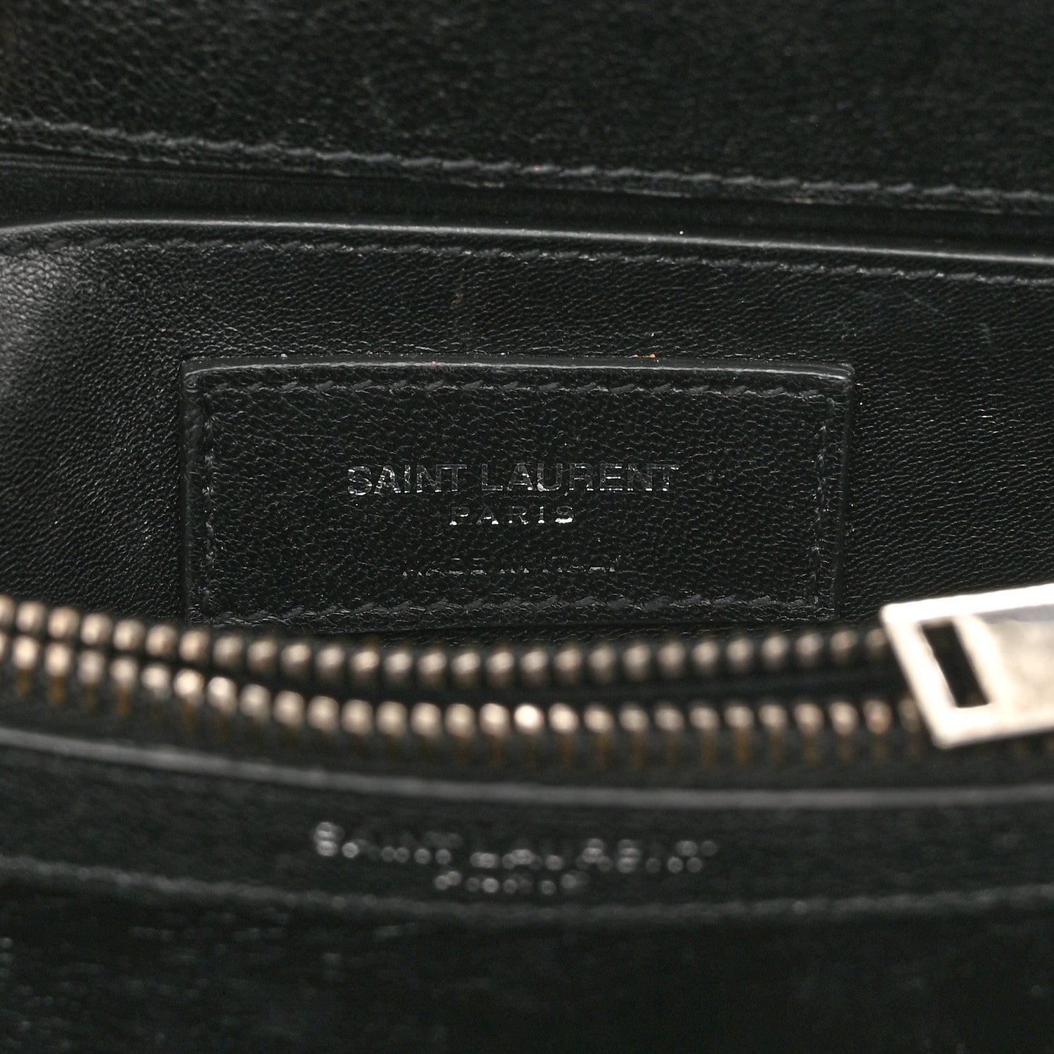 Saint Laurent Calfskin Matelasse Diamond Quilted Monogram Medium College Bag Black 8 of 19