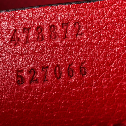 Gucci Canvas Logo Sylvie Stripe Drawstring Backpack Red 7 of 10