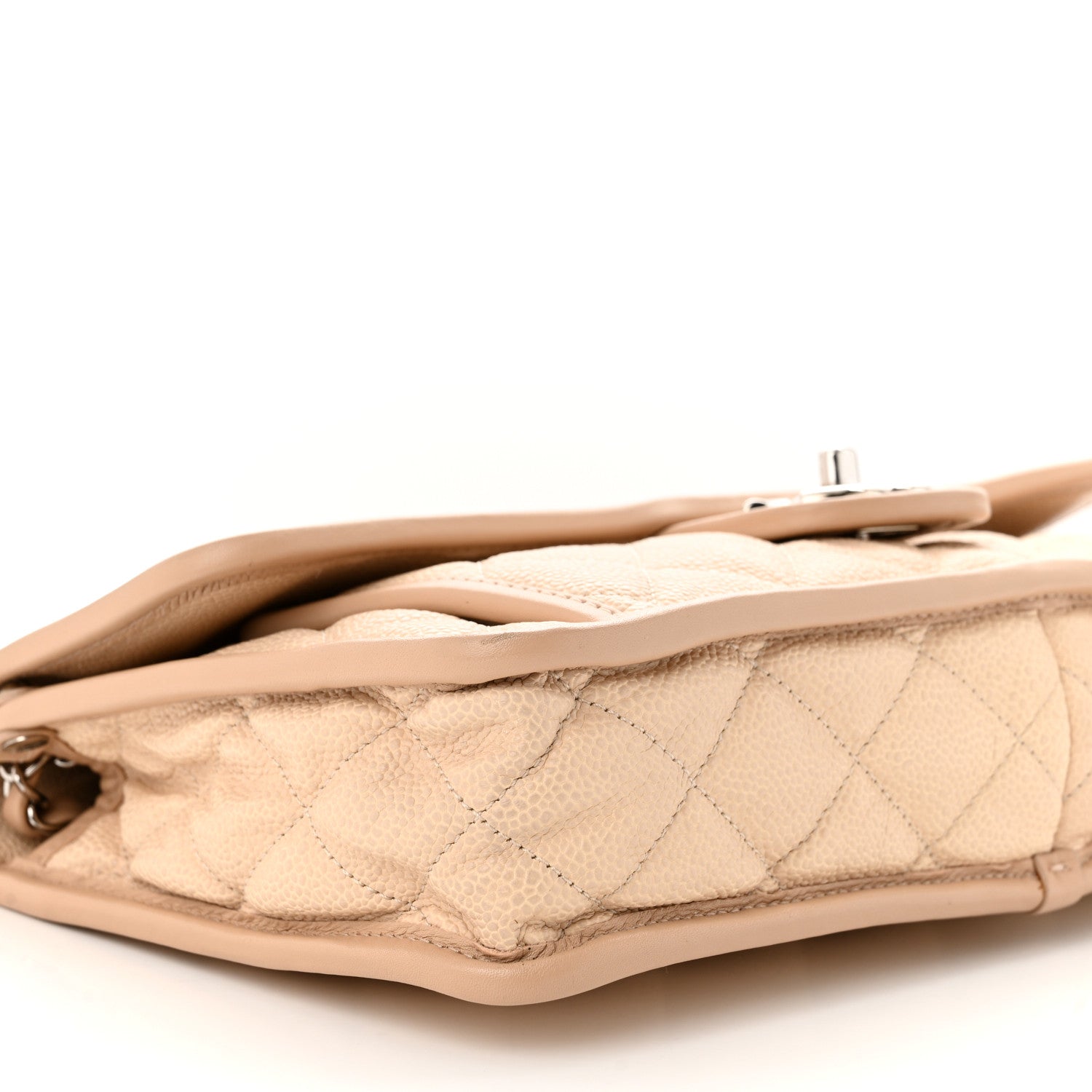 Chanel Caviar Quilted Large French Riviera Flap Beige 9 of 12