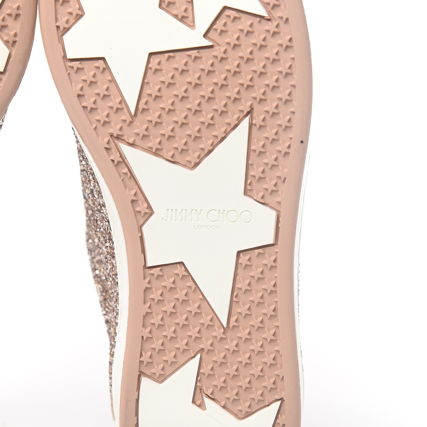 Jimmy Choo Glitter Cash Sneakers 36.5 Ballet Pink 6 of 8