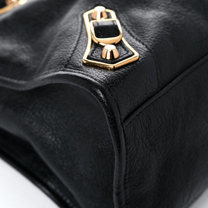 Balenciaga Chevre Gold Metallic Edge Hardware City Black 13 of 15
