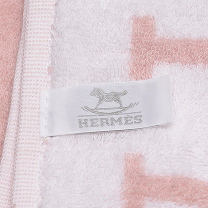 Hermes Cotton Avalon Baby Bath Wrap Rose Lila 5 of 5