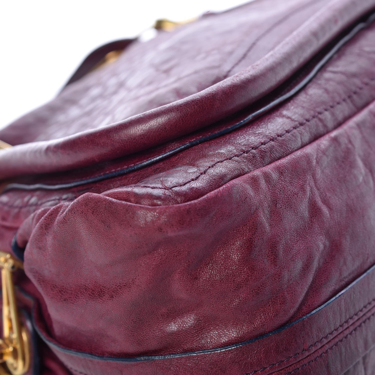 Chloe Calfskin Medium Paraty Dark Red 12 of 13
