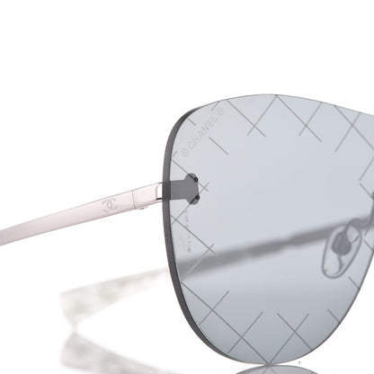 Chanel Shield Runway Sunglasses 4215 Silver Grey 6 of 9