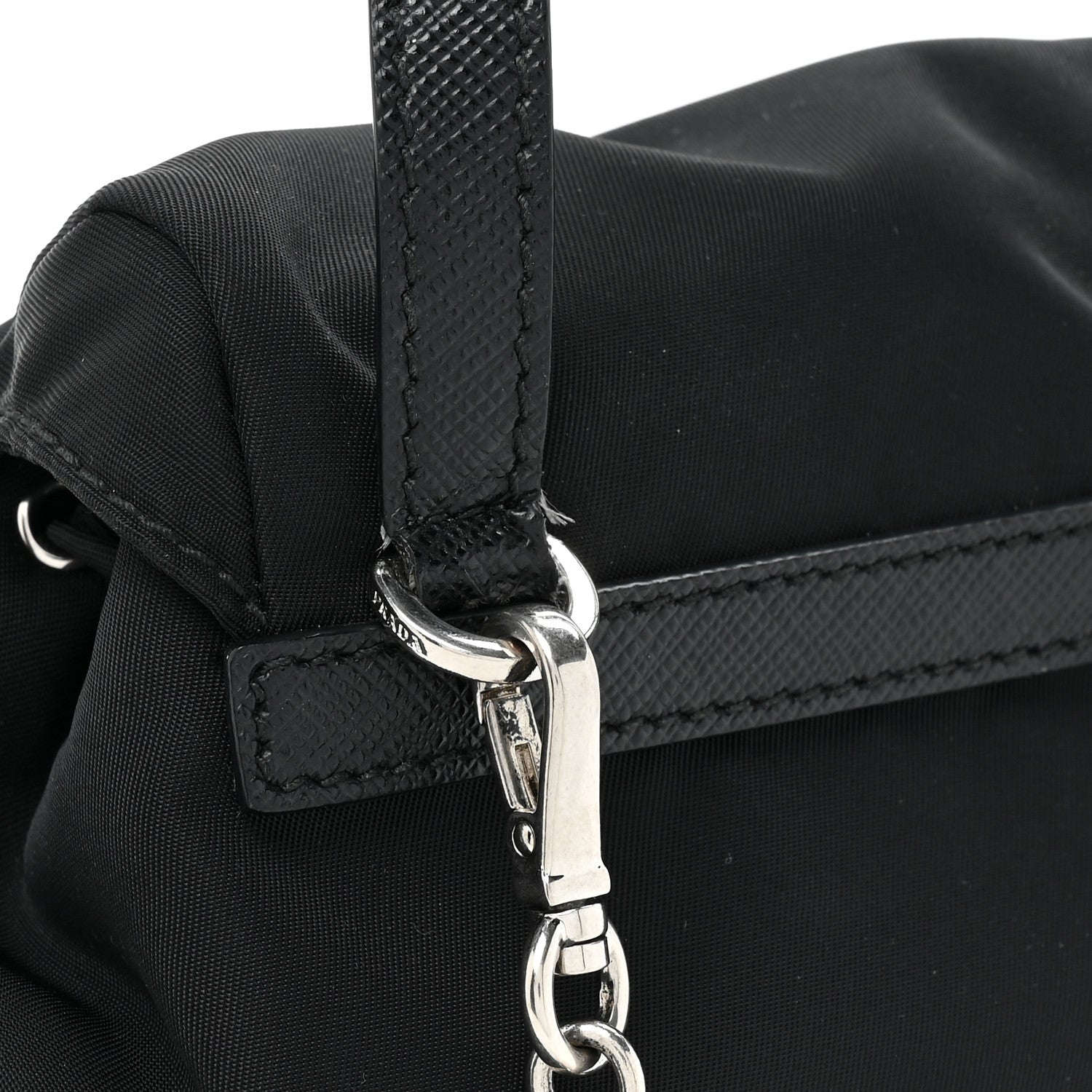 Prada Nylon Vela Mini Crossbody Backpack Black 10 of 12