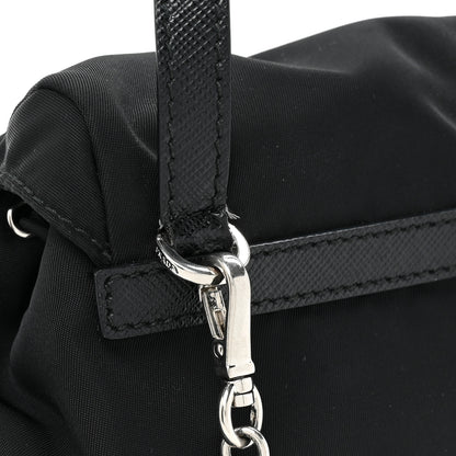 Prada Nylon Vela Mini Crossbody Backpack Black 10 of 12