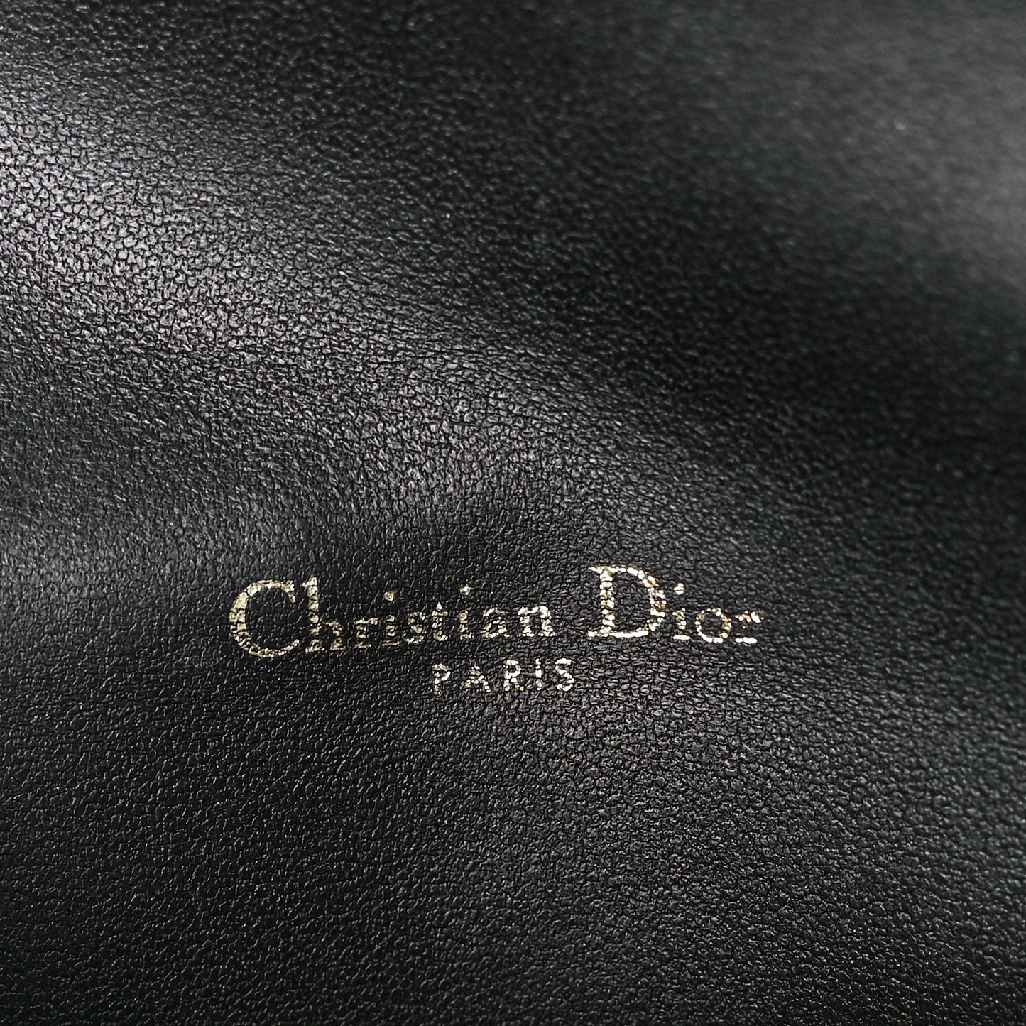 Lambskin Cannage Lady Dior Chain Pouch Black
