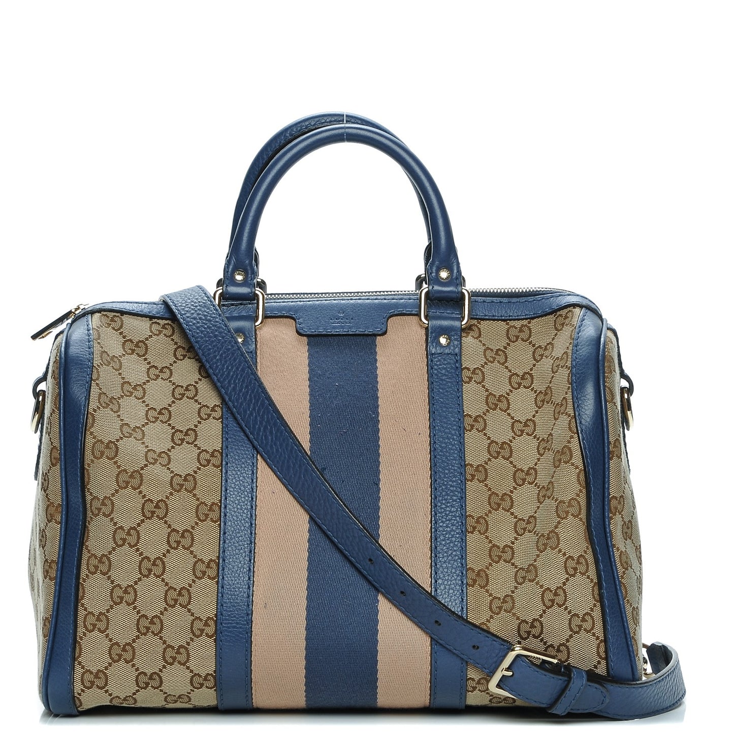 Monogram Vintage Web Medium Boston Blue