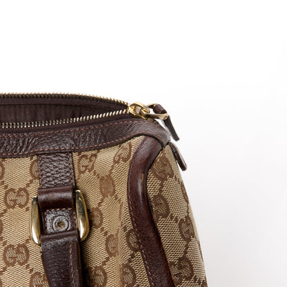 Gucci Monogram Small Abbey Boston Dark Brown 14 of 15