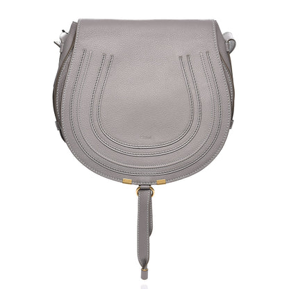 Chloe Calfskin Medium Marcie Round Crossbody Bag Cashmere Grey 1 of 8
