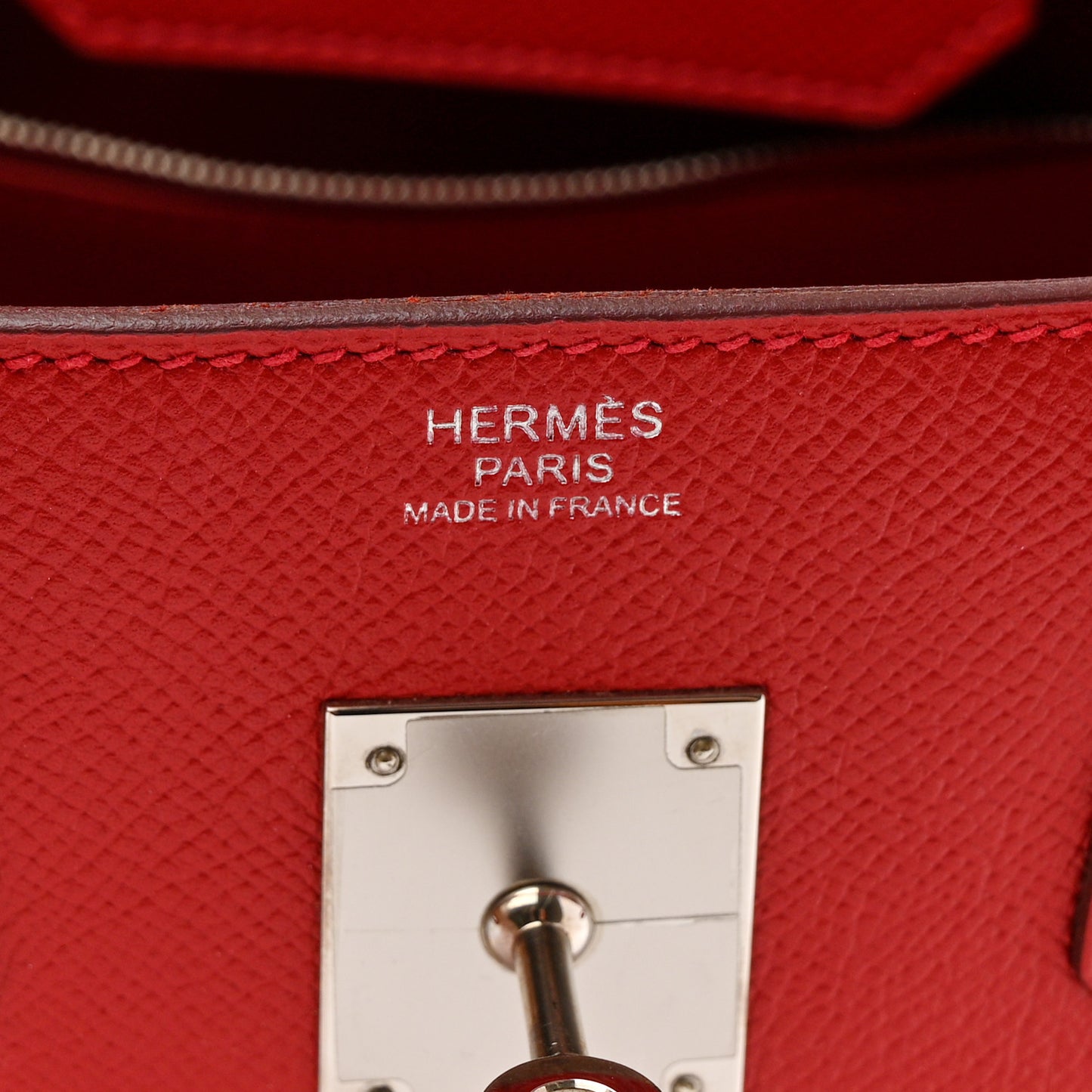 Epsom Birkin 30 Rouge Casaque