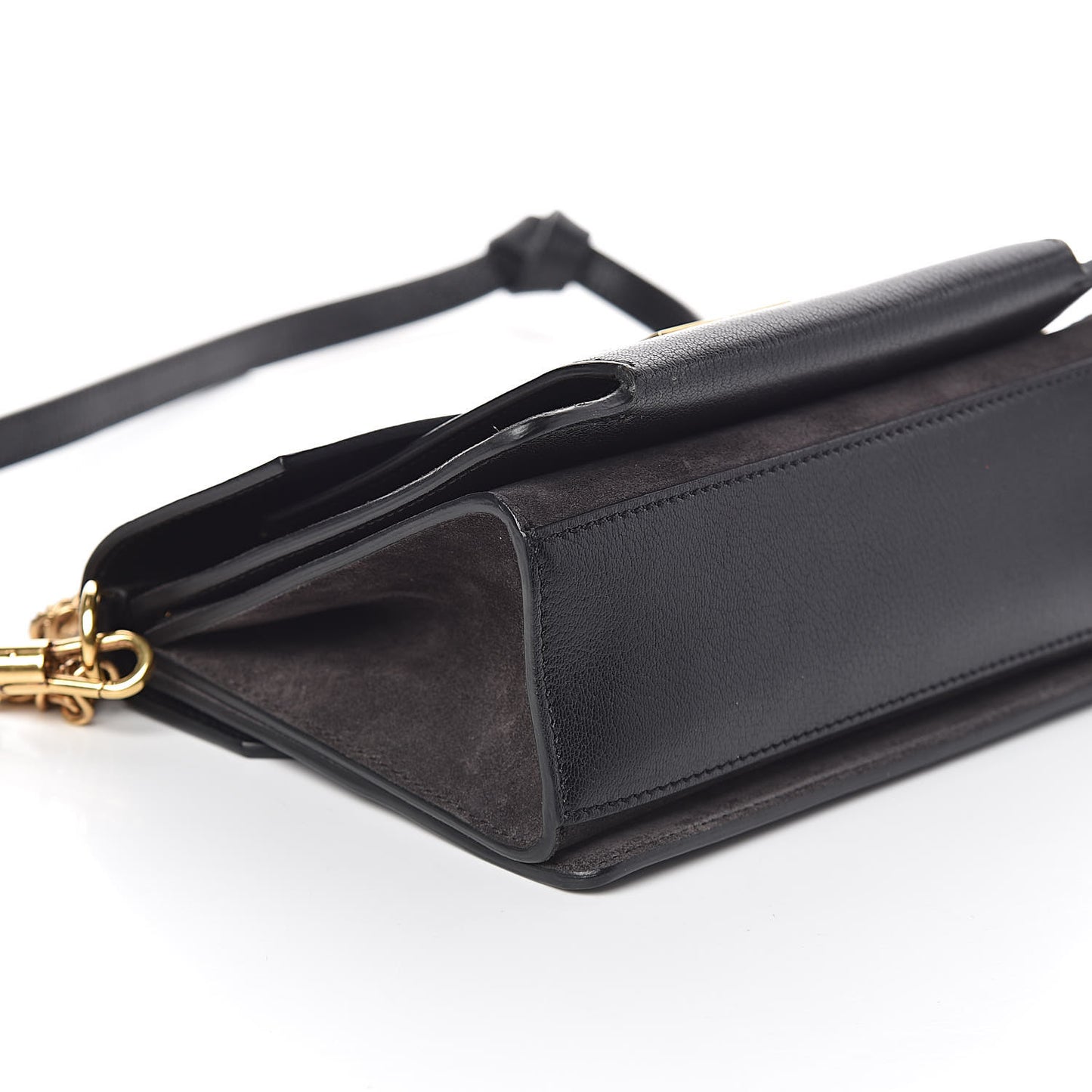 Goatskin Suede Small GV3 Shoulder Bag Black