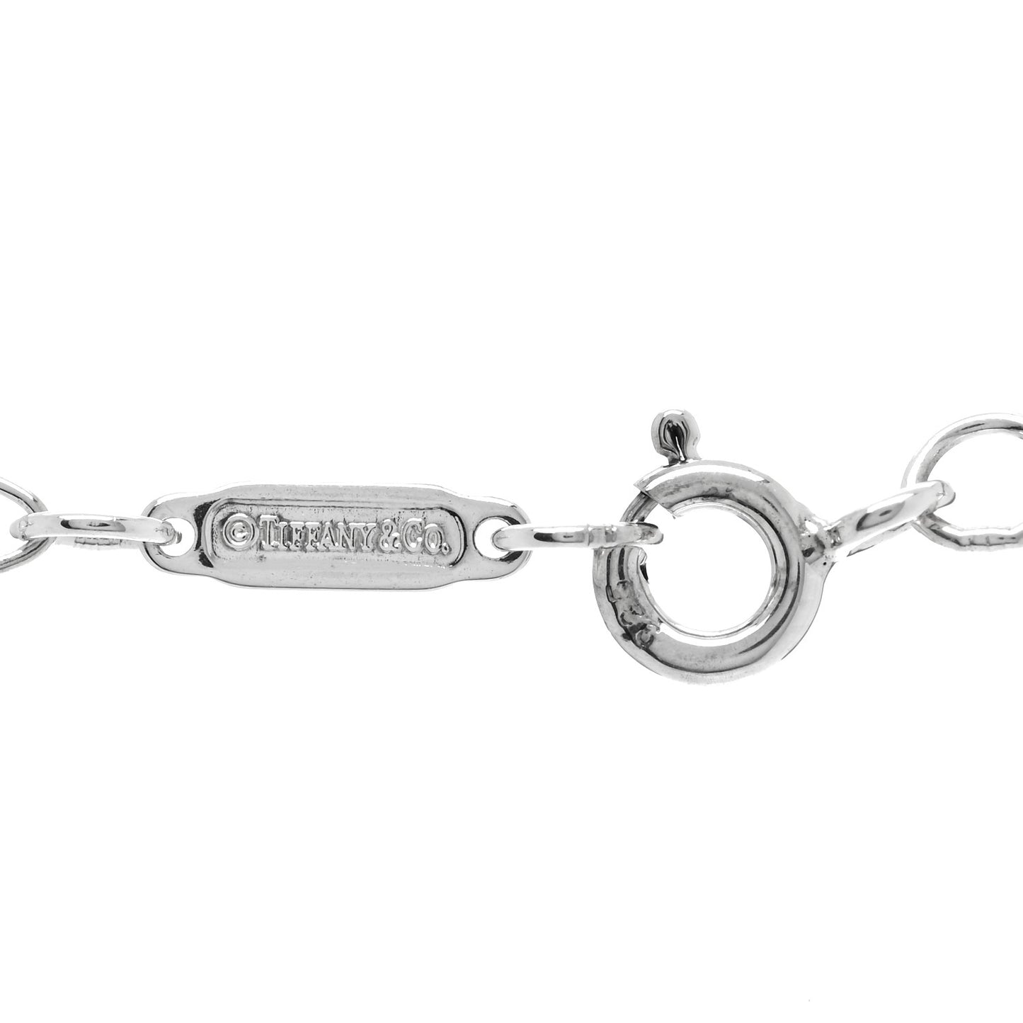 Sterling Silver Diamond Blossom Key Pendant Oval Link Chain Necklace 30"