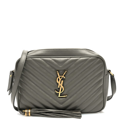 Saint Laurent Calfskin Matelasse Monogram Lou Camera Bag Fog 1 of 9