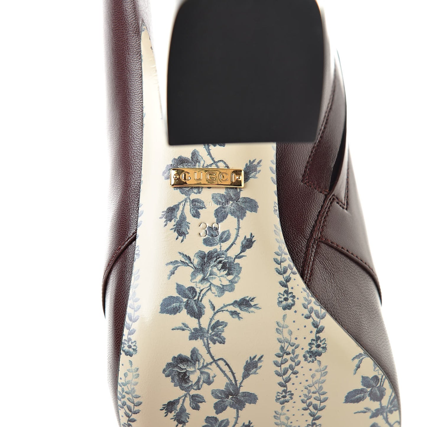 Malaga Kid GG Victoire 95mm Ankle Boots 39 Vintage Bordeaux
