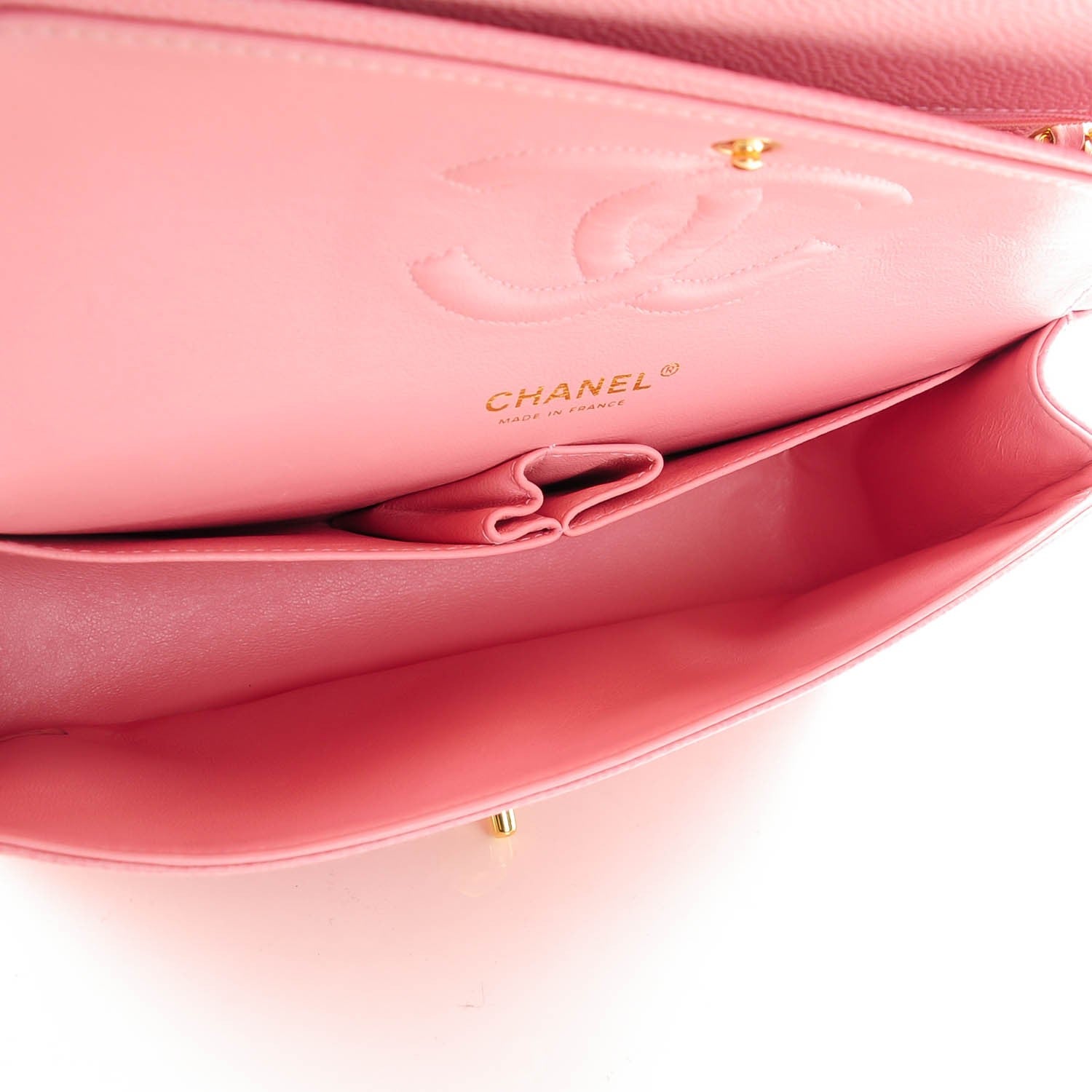 Chanel Caviar Quilted Medium Double Flap Pink 5 of 8