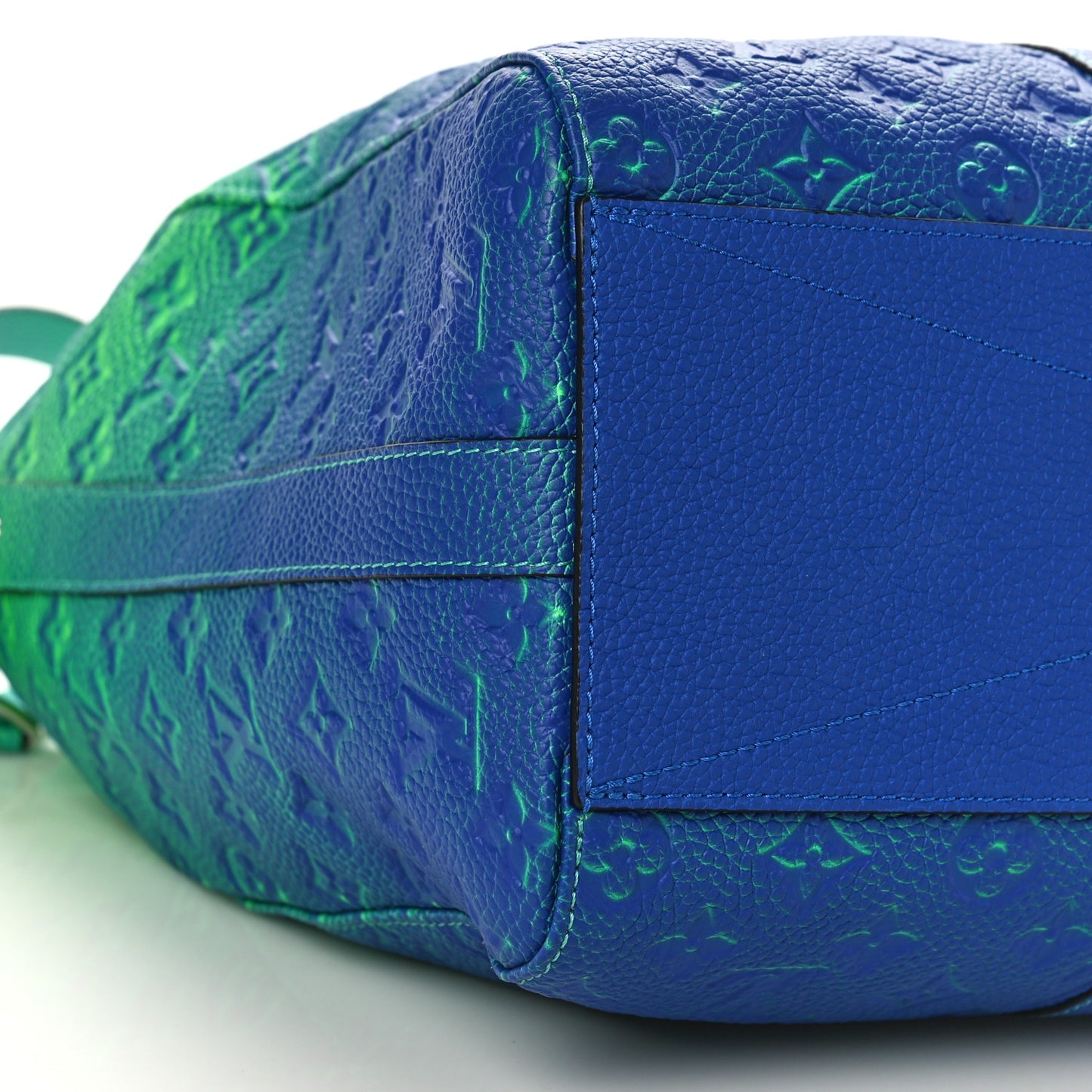 Taurillon Illusion Keepall Tote Bleu Vert