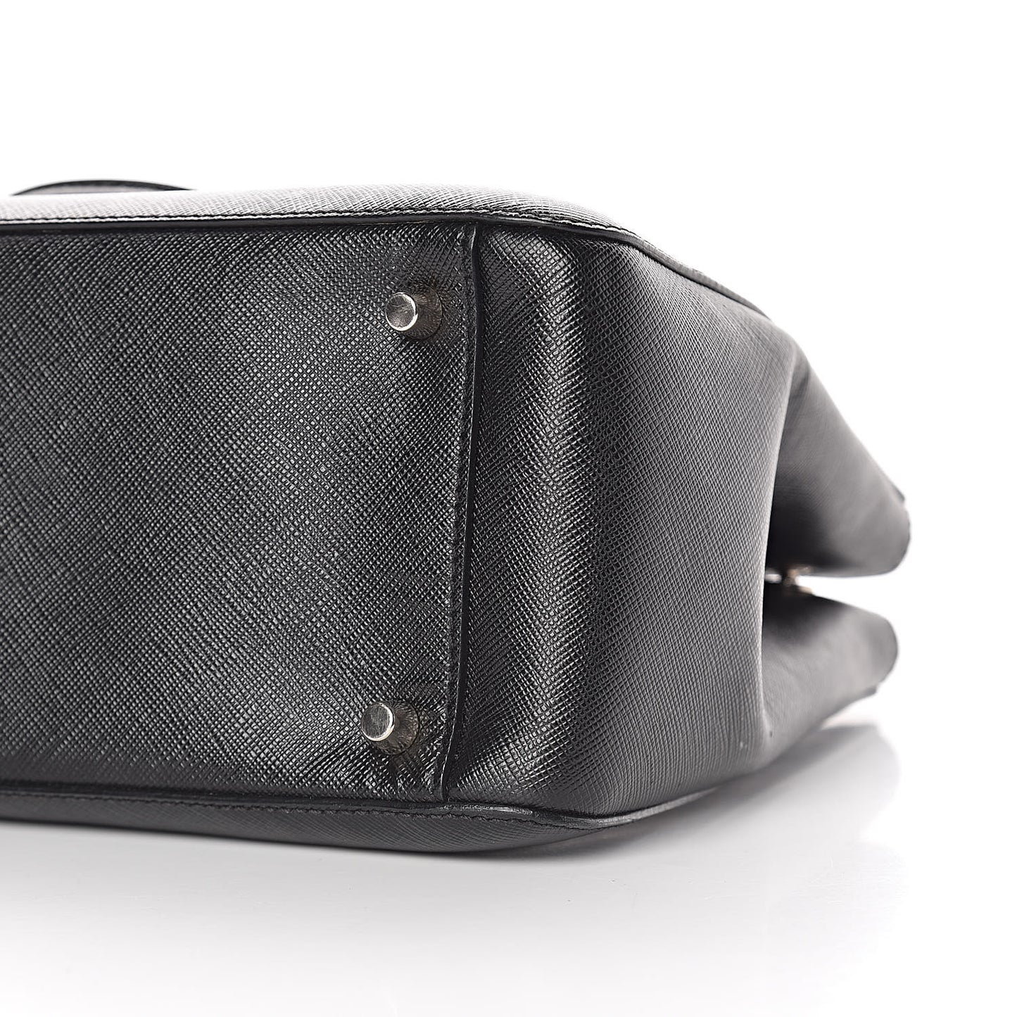 Saffiano Small Galleria Double Zip Tote Black