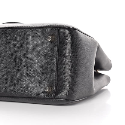 Prada Saffiano Small Galleria Double Zip Tote Black 14 of 16
