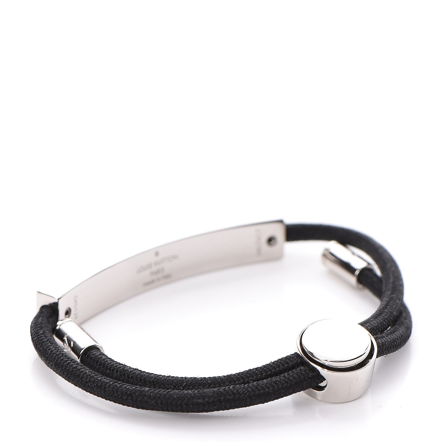 Louis Vuitton Nylon LV Space Bracelet Black 3 of 7