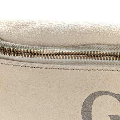 Gucci Grained Calfskin Logo Belt Bag White 10 of 14