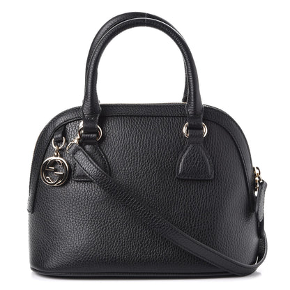 Gucci Dollar Calfskin Small GG Charm Dome Bag Black 1 of 7