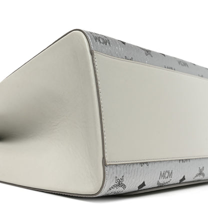 MCM Metallic Visetos Medium Aren Hobo Silver 8 of 9