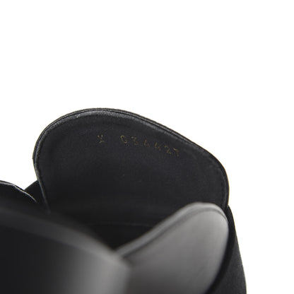 Chanel Lambskin Grosgrain Cap Toe CC Mules 36.5 Black 8 of 9