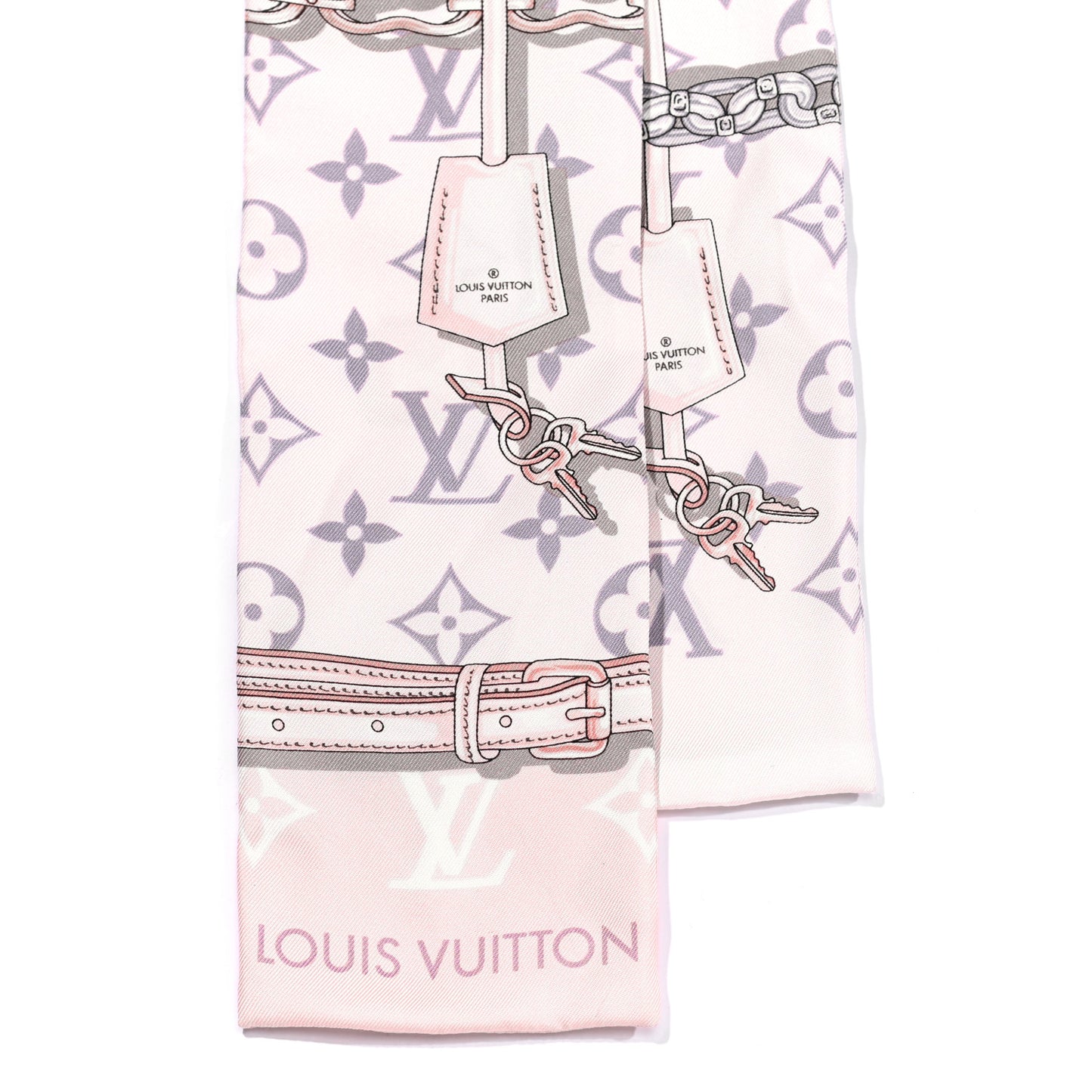 Silk Monogram Confidential Bandeau Light Pink