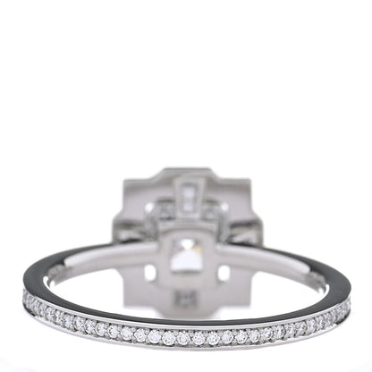 Harry Winston Platinum Diamond .71ct Belle Round Brilliant Micropave Ring 49 5 3 of 7