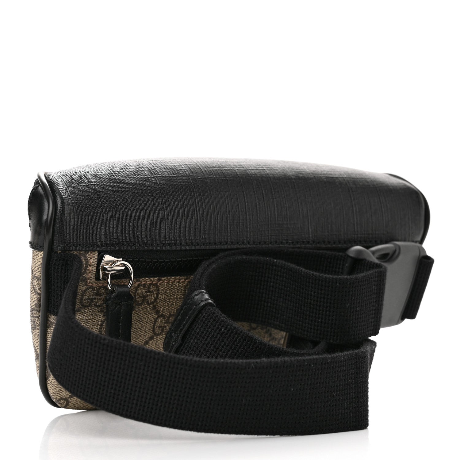 Gucci GG Supreme Monogram Belt Bag Black 3 of 12
