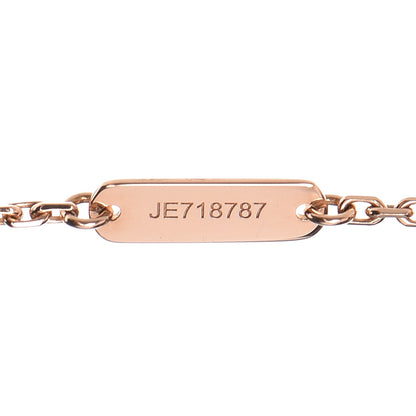 Van Cleef & Arpels 18K Rose Gold Diamond Black Onyx Vintage Alhambra Pendant Necklace 7 of 8