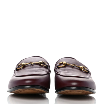 Gucci Lambskin Womens Brixton Horsebit Loafers 35.5 Vintage Bordeaux 2 of 9