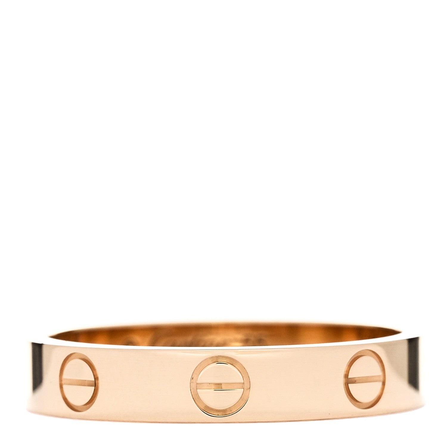 Cartier 18K Yellow Gold 3.5mm LOVE Wedding Band Ring 55 7.25 1 of 5