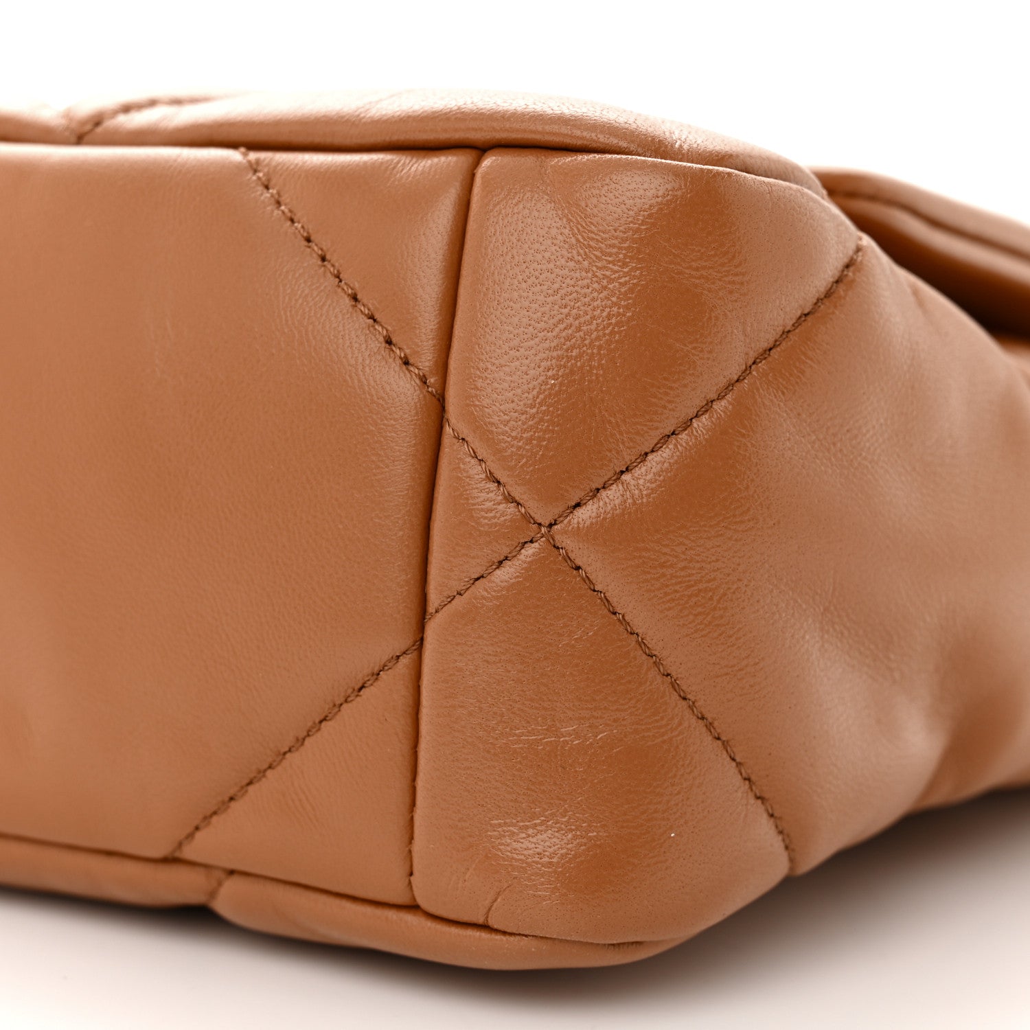 Chanel Lambskin Quilted Medium Chanel 19 Flap Brown 10 of 11
