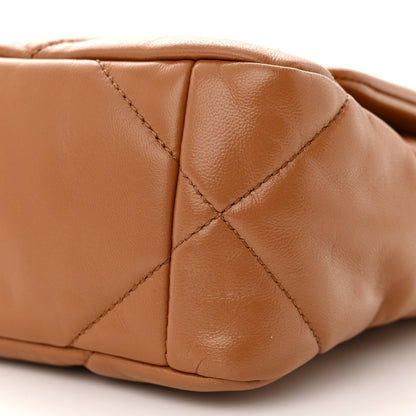 Chanel Lambskin Quilted Medium Chanel 19 Flap Brown 10 of 11