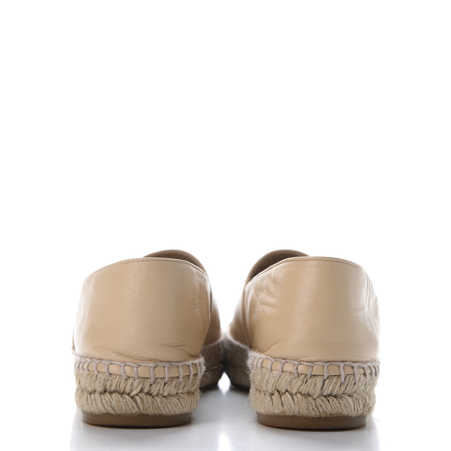 Lambskin CC Espadrilles 37 Beige Black