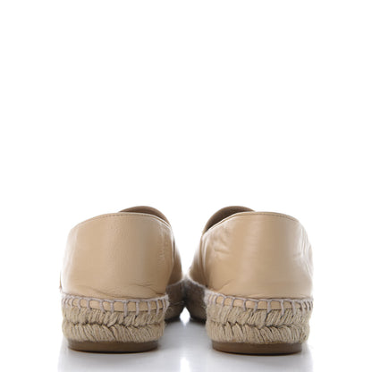 Chanel Lambskin CC Espadrilles 37 Beige Black 5 of 12