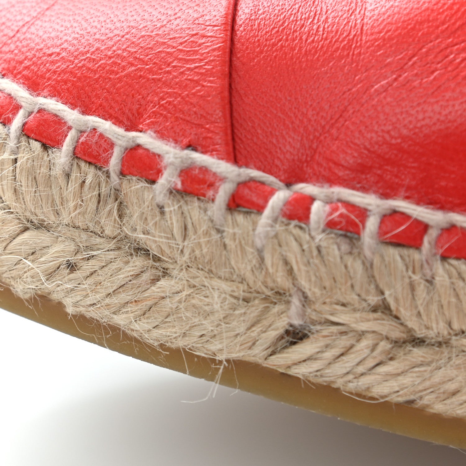 Chanel Lambskin CC Espadrilles 37 Red 17 of 18